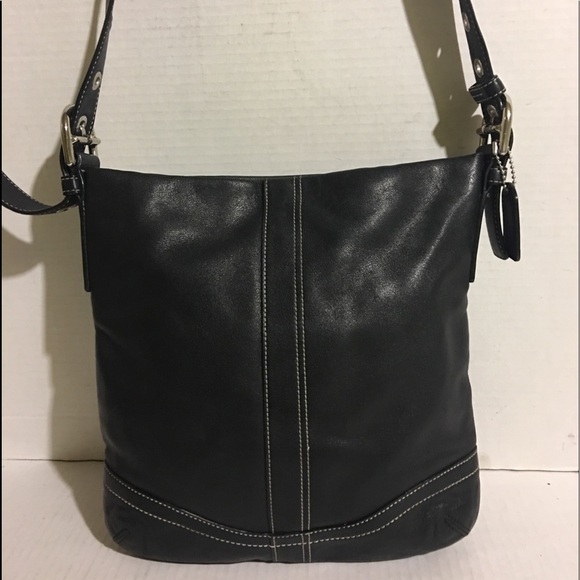Coach Handbags - Coach Black leather shoulder handbag